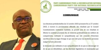 Cabral Libii, candidat à la présidentielle et président du PCRN