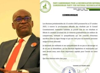 Cabral Libii, candidat à la présidentielle et président du PCRN