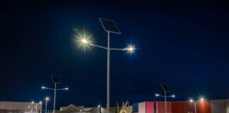 Lampadaires solaires au Cameroun