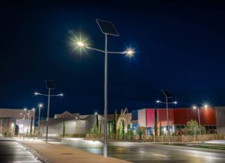 Lampadaires solaires au Cameroun