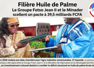 Filière Huile de Palme : Le Groupe Fotso Jean II et le Minader scellent un pacte à 39,5 milliards FCFA