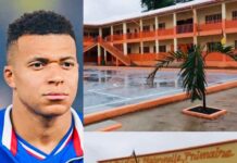 De retour au pays d’origine, Kylian Mbappé donne un visage plus reluisant à l’école publique de Bonendale.