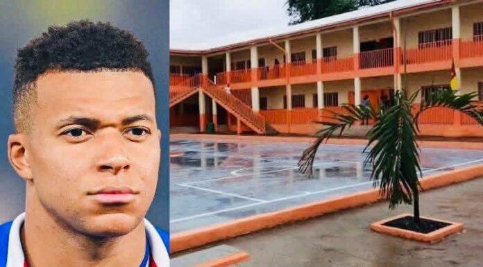 De retour au pays d’origine, Kylian Mbappé donne un visage plus reluisant à l’école publique de Bonendale.