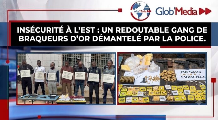 Insécurité à l’Est : un redoutable gang de braqueurs d’or démantelé par la police