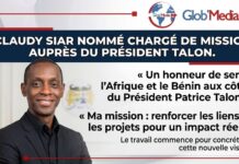 Bénin : L’animateur et producteur Claudy Siar nommé Chargé de mission auprès du Président Patrice Talon