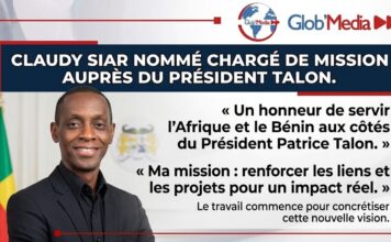 Bénin : L’animateur et producteur Claudy Siar nommé Chargé de mission auprès du Président Patrice Talon