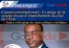 Conseil constitutionnel : Le piège de la saisine en cas d’empêchement du chef de l’État
