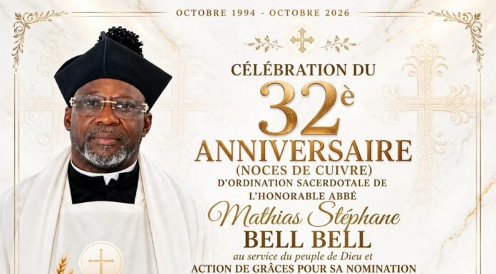 32 ans au service de Dieu et de la nation : La cité de Pouma en fête pour l’Abbé Mathias Stéphane Bell Bell